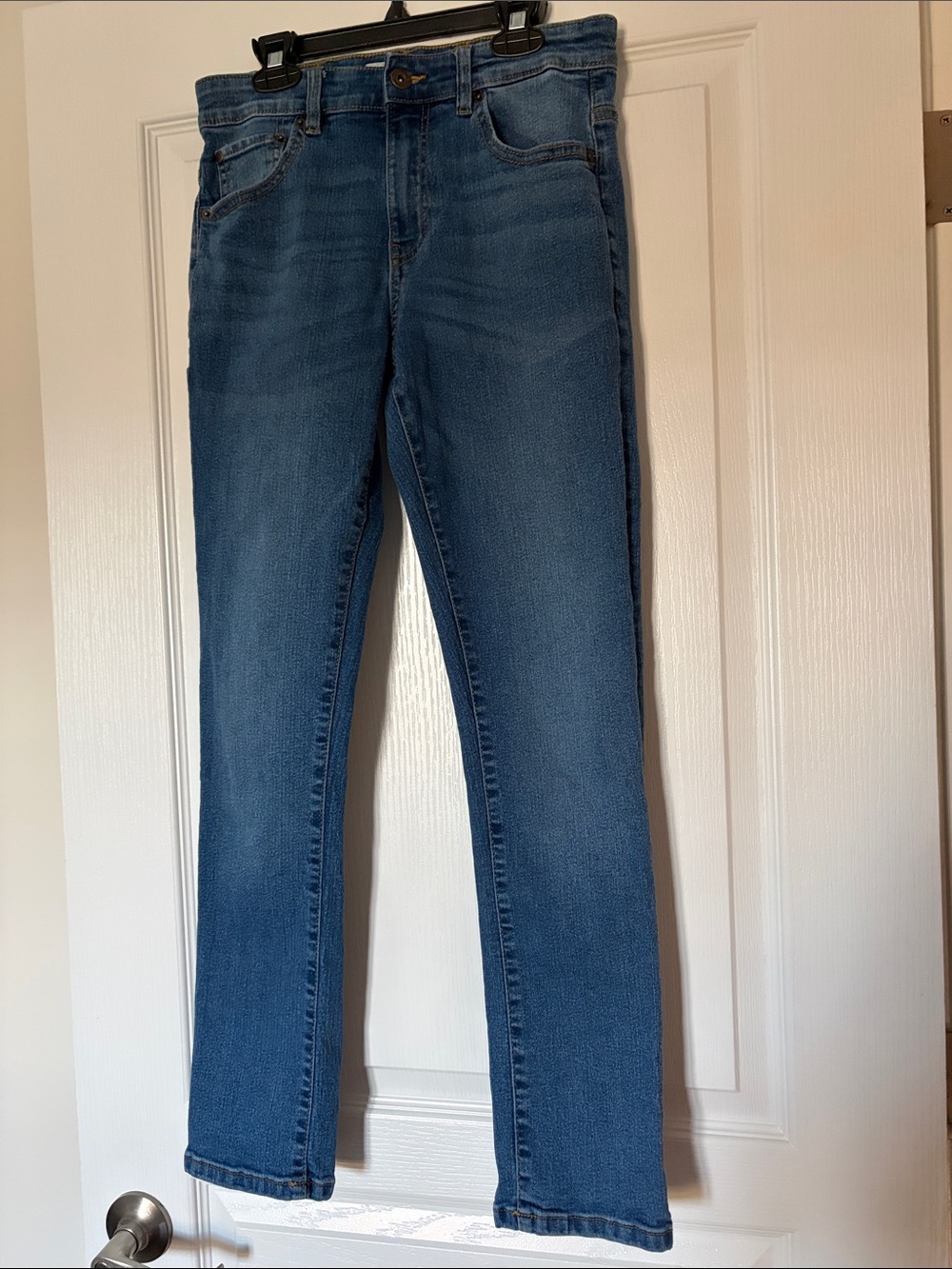 Lucky Brand Boys Size 14 Blue Denim Jeans - Medium Wash - straight droit